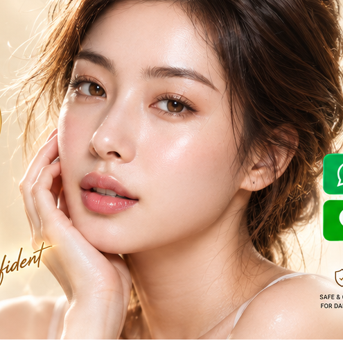 Beauty skincare model